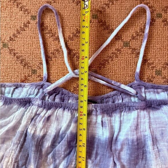 American Eagle boho flowy camisole purple / white tie die tank - S - Picture 3 of 6